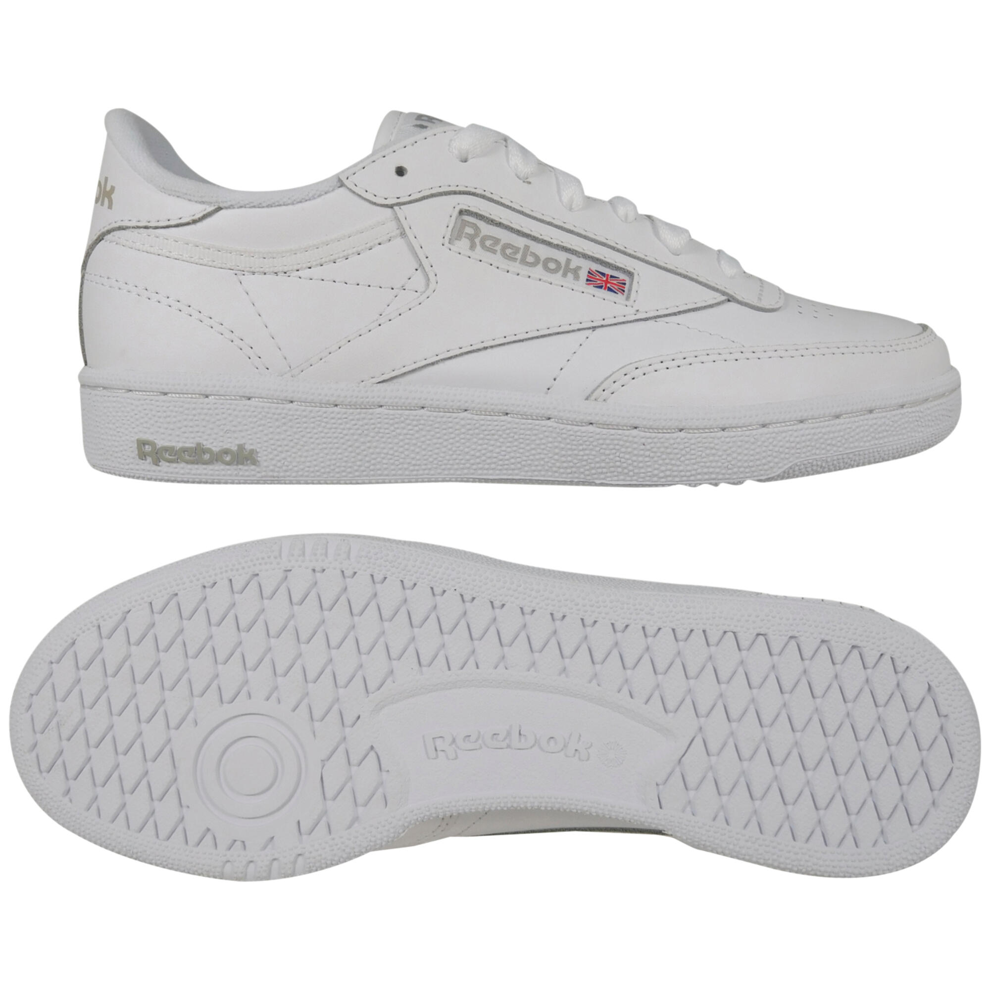 Ténis Reebok Modelo Club C 85 Cor Branco