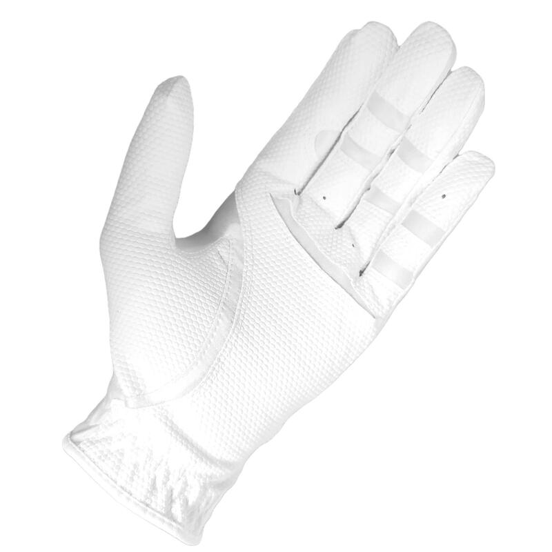 中性彈性透氣高爾夫手套(左手) - 白色