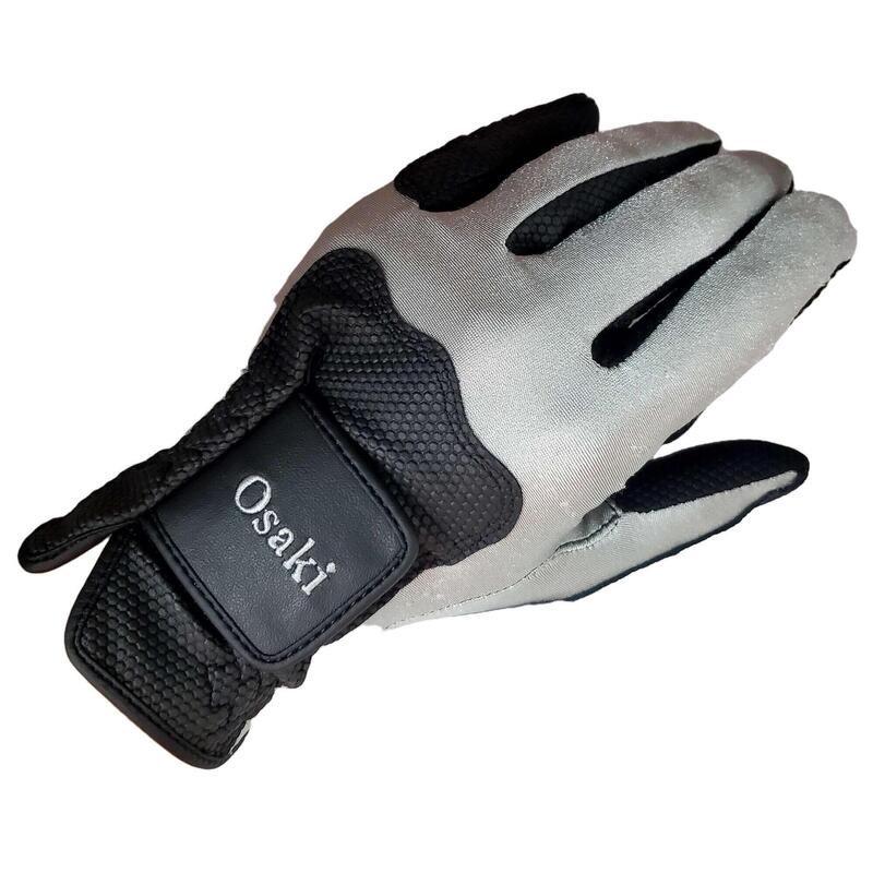 中性彈性透氣高爾夫手套(左手) - 黑色/銀色