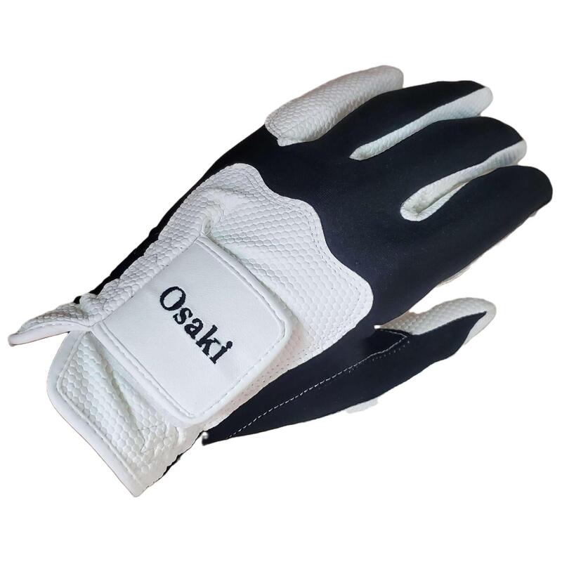 中性彈性透氣高爾夫手套(左手) - 白色/黑色