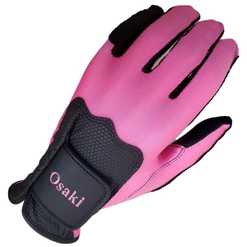 UNISEX BREATHEABLE & FLEXIBLE GOLF GLOVES (LEFT HAND) - BLACK/PINK