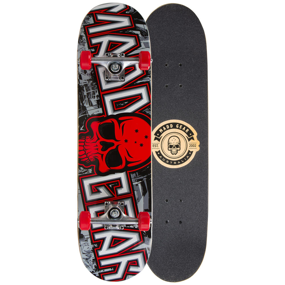 MADD GEAR PRO MADD GEAR PRO SERIES COMPLETE SKATEBOARDS 8.0” - GRITTEE RED