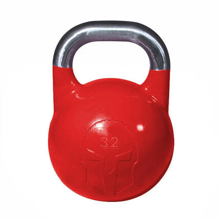 Wettkampf-Kettlebell aus Gusseisen mit Logoeinlage GladiatorFit