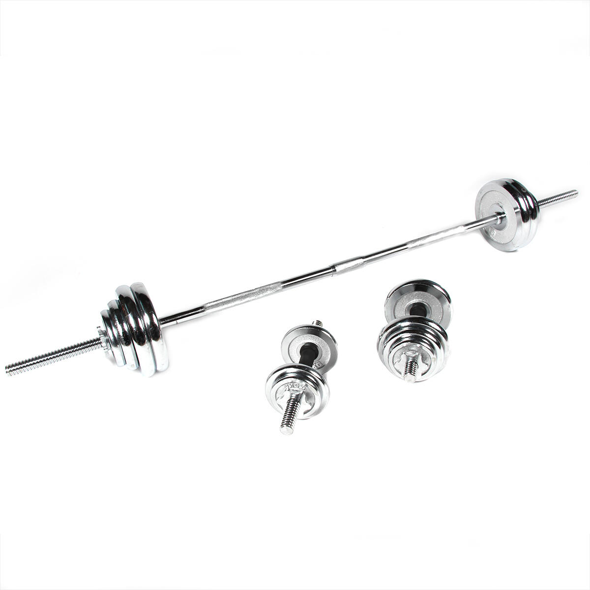 Kit bilanciere e dischi GladiatorFit da 50 kg Ø 25 mm 3/5
