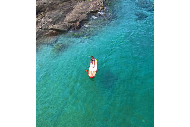Conjunto de STAND UP PADDLE INSUFLÁVEL Sroka Paddle 10'6 Laranja Malibu 5/5