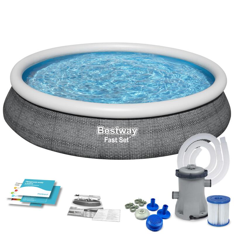 Piscina Natación Desmontable 9 en 1 Bestway Gris