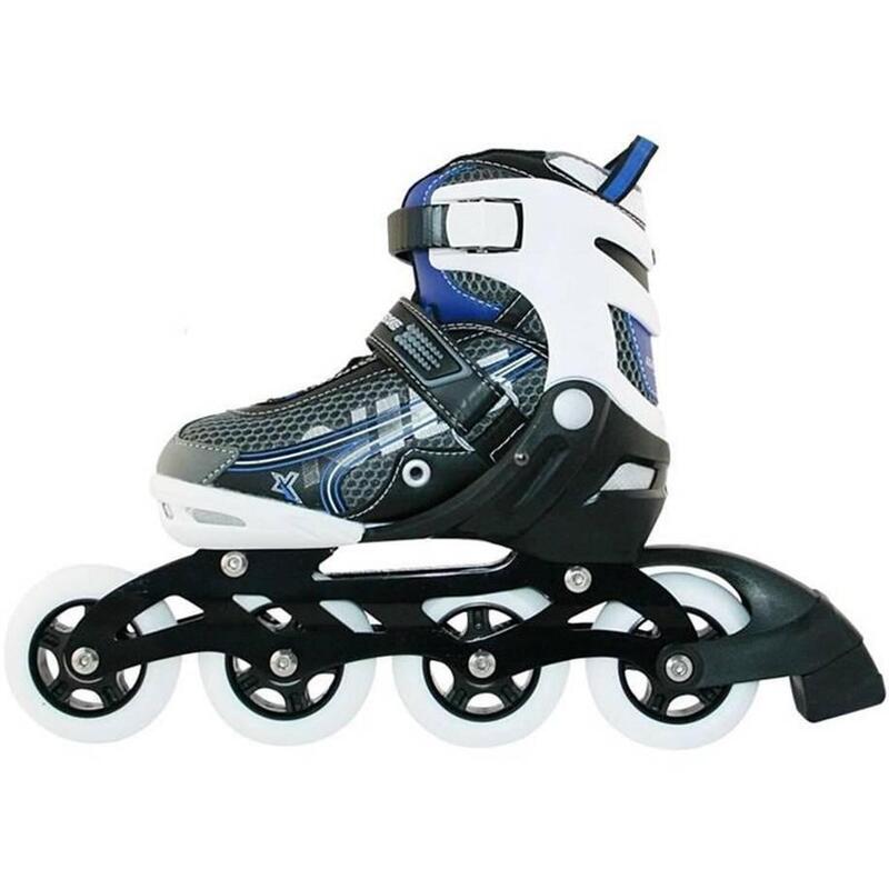 Roller patinaje en línea niño patines ajustables Nils Extreme NA9008, negro