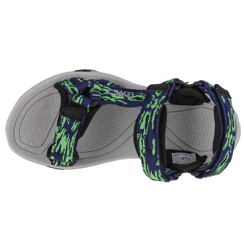 Sandali Trekking CMP Kids Hamal - Unisex, Blu-Verde Fluo, Taglia 34 EU, Per Bambini
