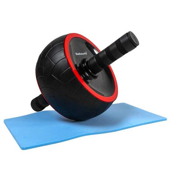 Roue abdominale "Ab Wheel" + tapis genoux GladiatorFit
