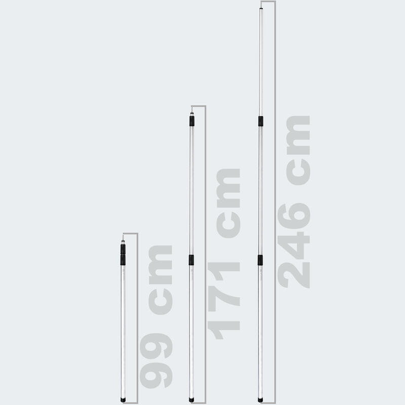 2 pali telescopici per tenda 'big' 100 - 240 cm | Alluminio