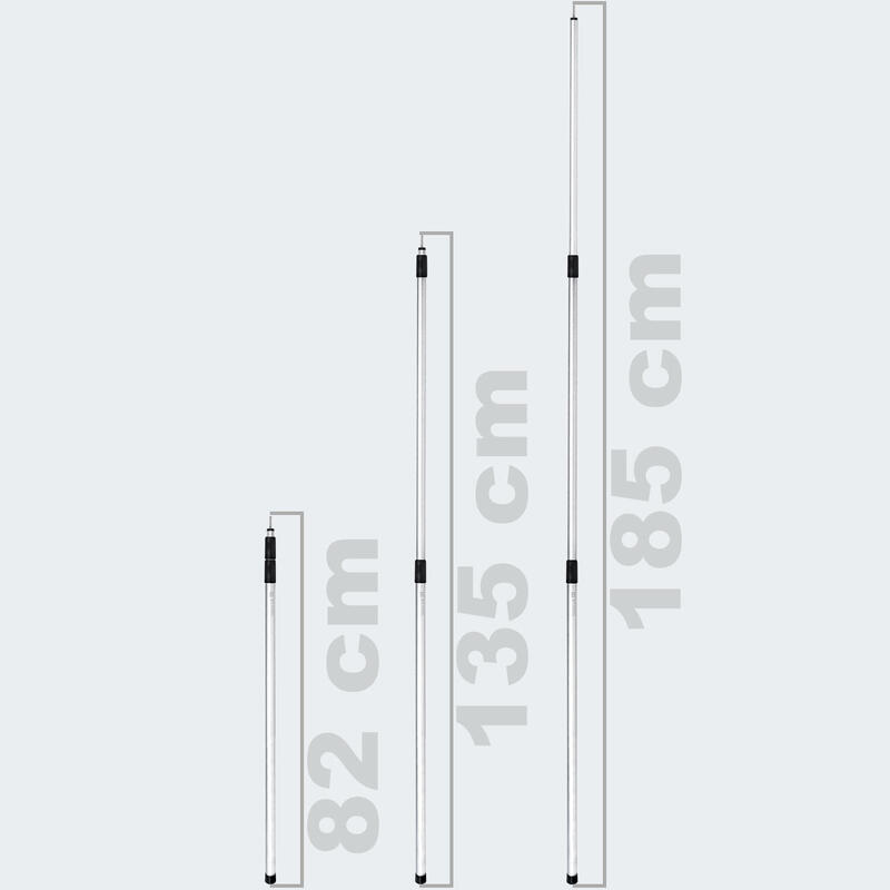 2 postes de tenda telescópicos "small" 80-180 cm | postes para lona, encerado