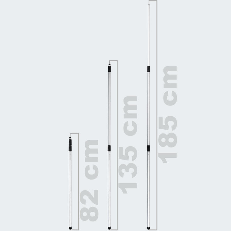 2 teleskopowe tyczki namiotowe "small" 80-180 cm, tyczki do tarpa, plandeki