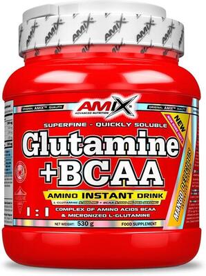 Glutamine + bcaa - 500g mango amix nutrition