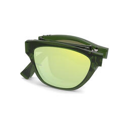 UNFOLD Hydrophobic Anti-glare Anti-scratch Hiking Sunglasses - Black/Black  - Decathlon