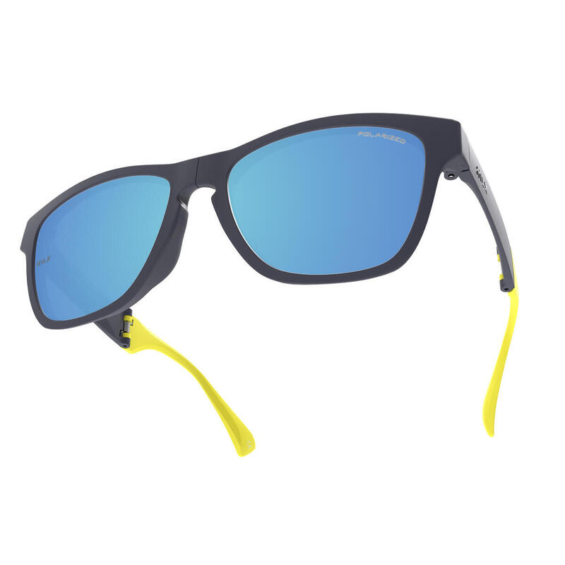 UNFOLD Hydrophobic Anti-glare Anti-scratch Hiking Sunglasses - Black/Blue/Yellow