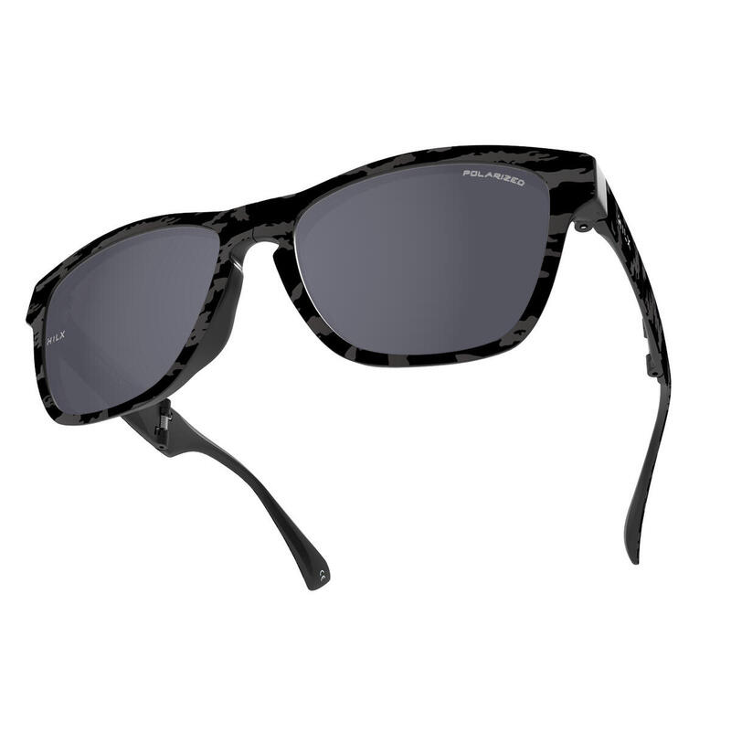 UNFOLD 防水防眩光防刮遠足太陽眼鏡 - 黑色/黑色