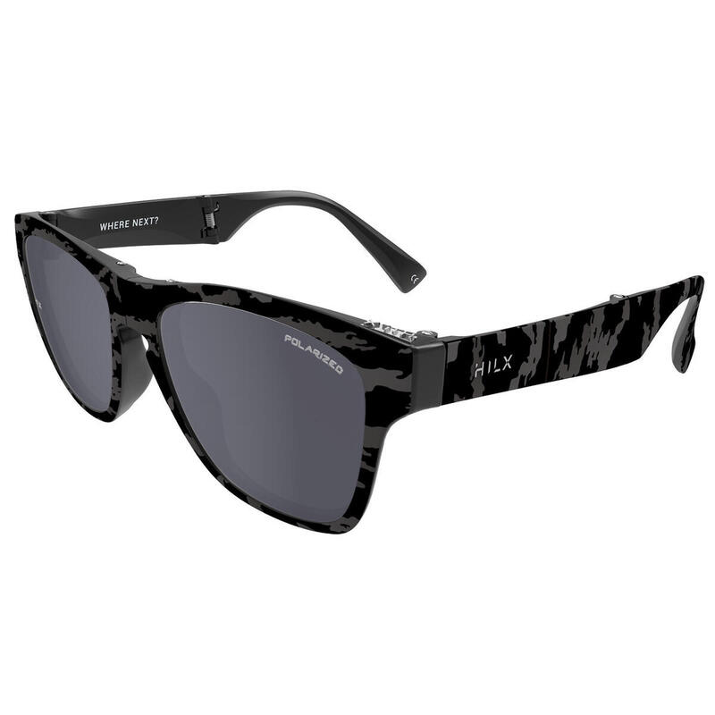 UNFOLD 防水防眩光防刮遠足太陽眼鏡 - 黑色/黑色