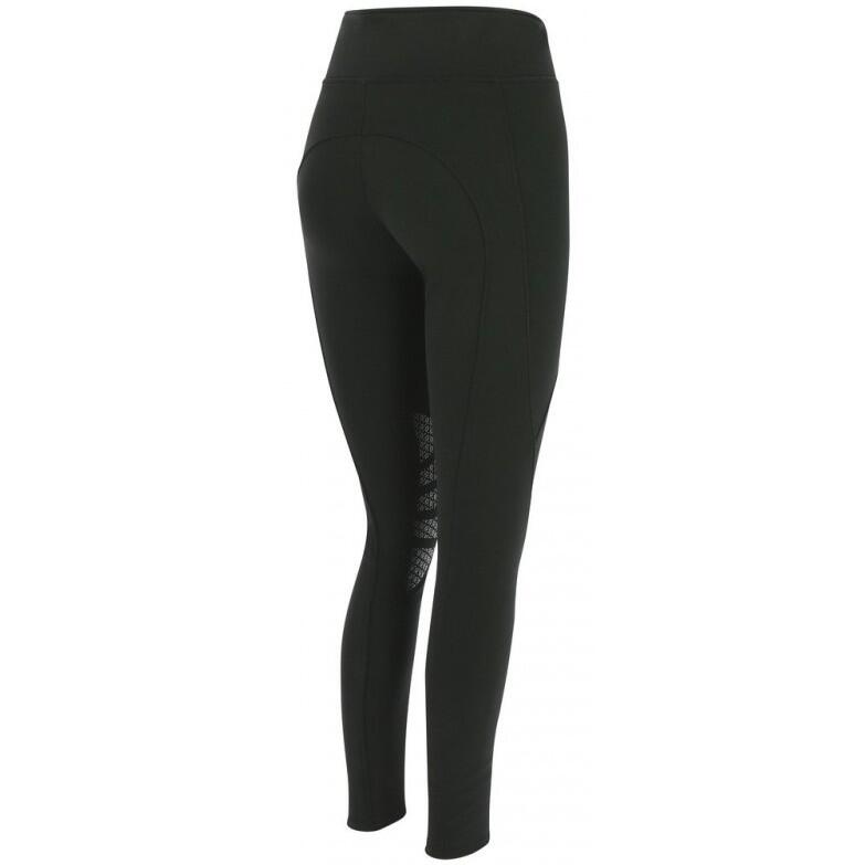 Winter Damen Reitleggings Silikon Kniebesatz DOLOMYT schwarz