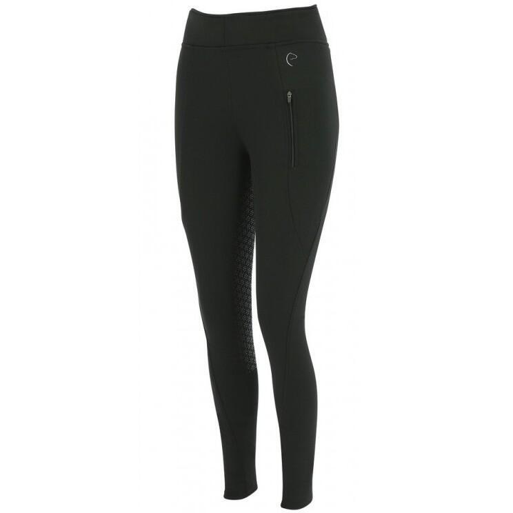 Winter Damen Reitleggings Silikon Vollbesatz DOLOMYT schwarz