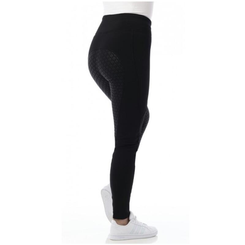 Winter Damen Reitleggings Silikon Vollbesatz DOLOMYT schwarz