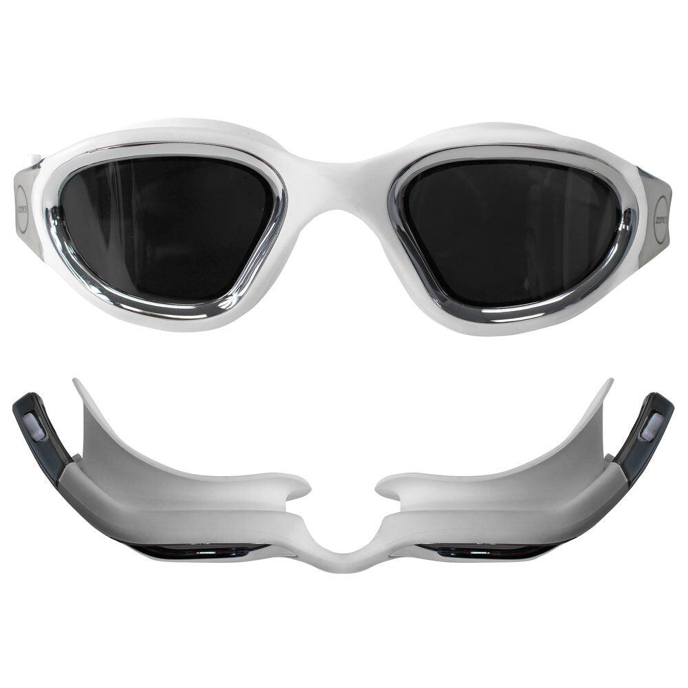 Vapour Swim Goggles Adult POLARIZED LENS WHITE/SILVER 1/4