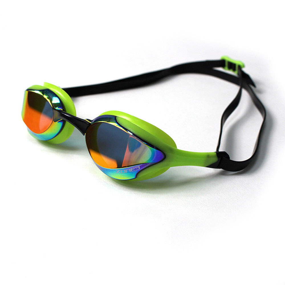 Volare Streamline Racing Swim Goggles Adult MIRROR LENS GREEN/BLACK