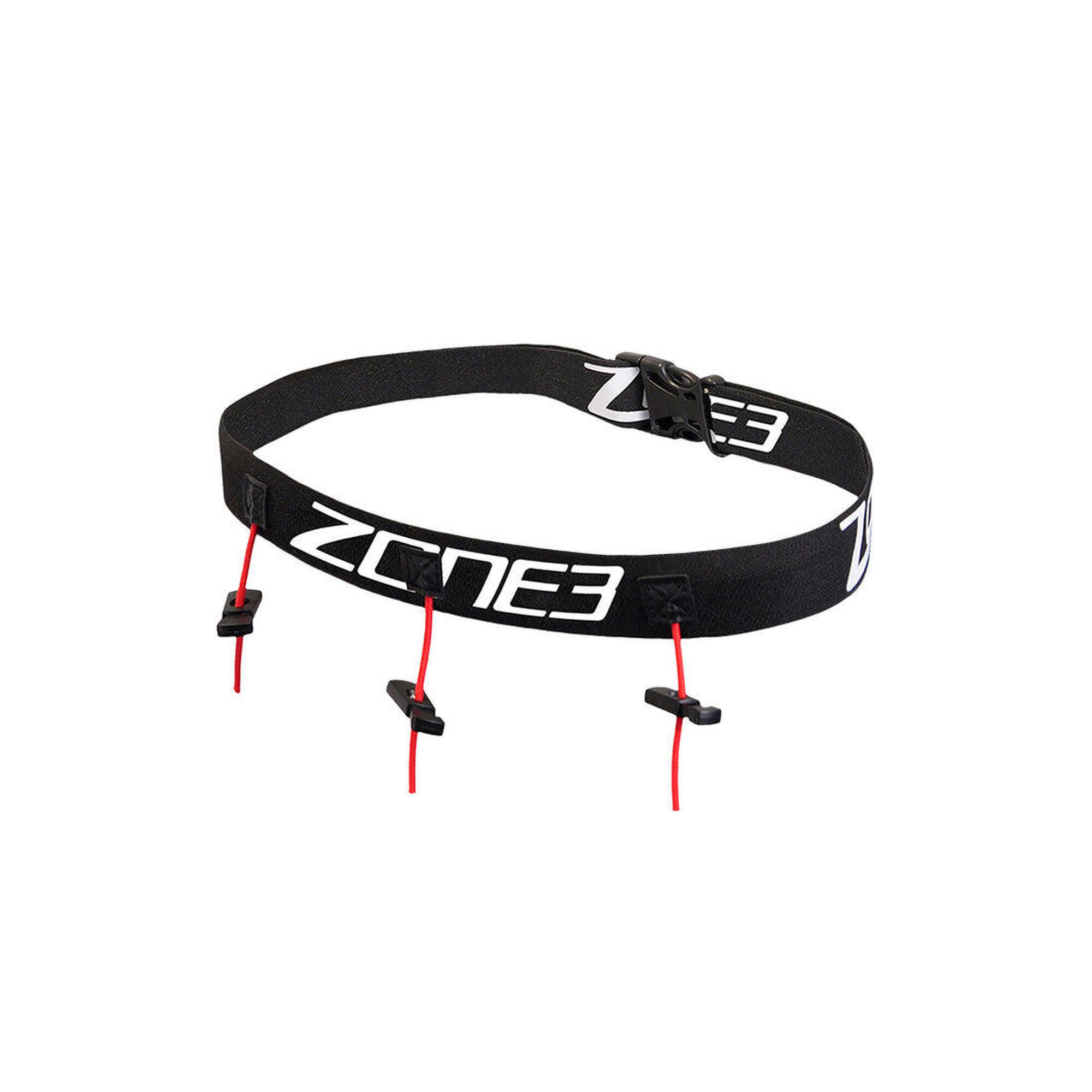 ZONE3 Triathlon Race Number Belt Kid's Black