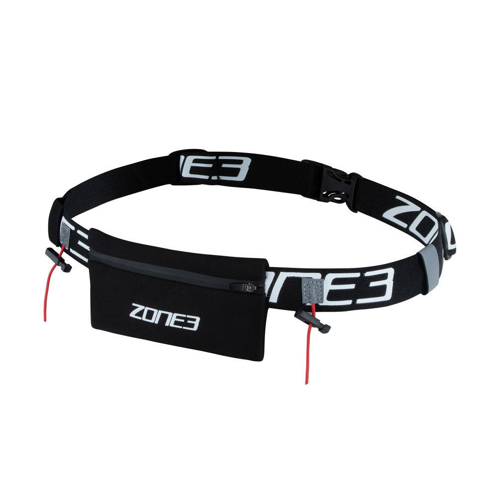 ZONE3 Endurance Number Belt with Neoprene Fuel Pouch and Energy Gel Storage