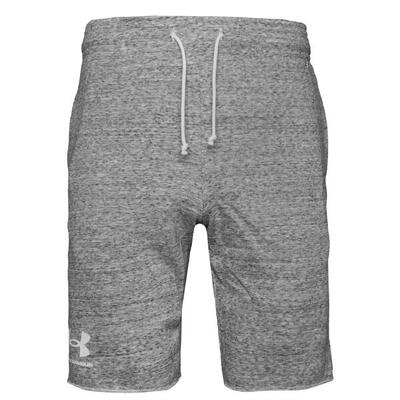 Korte broek under armour rival terry, grijs, mannen