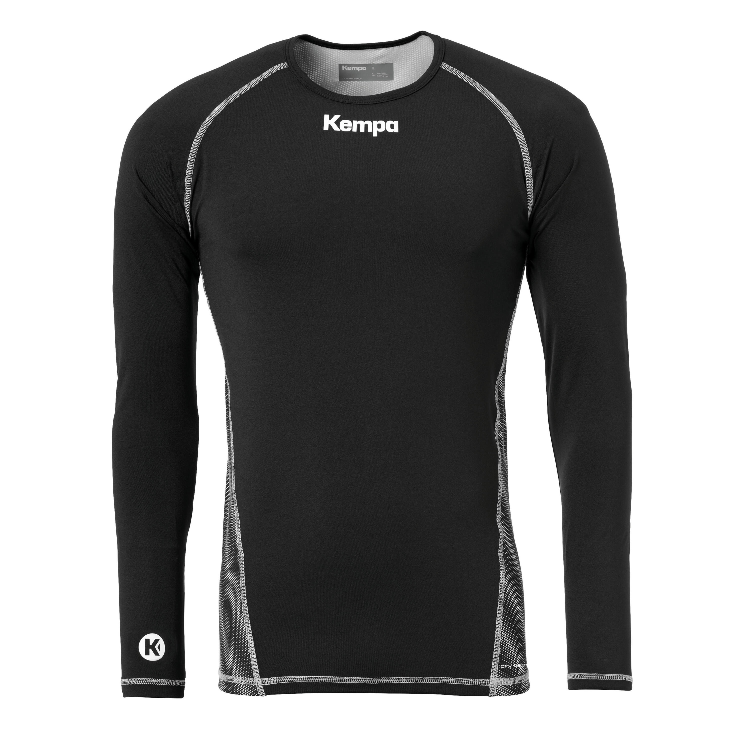 Kempa - Maillot De Compression Ml Enfant Kempa Attitude - Sous Pull - Noir - 8 Ans / 128 Cm - Decathlon