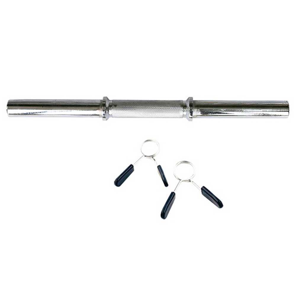 OZIO FITNESS Barra Mancuerna de 45 cm 30 mm Diámetro con 2 Cierres Musculación Fitness