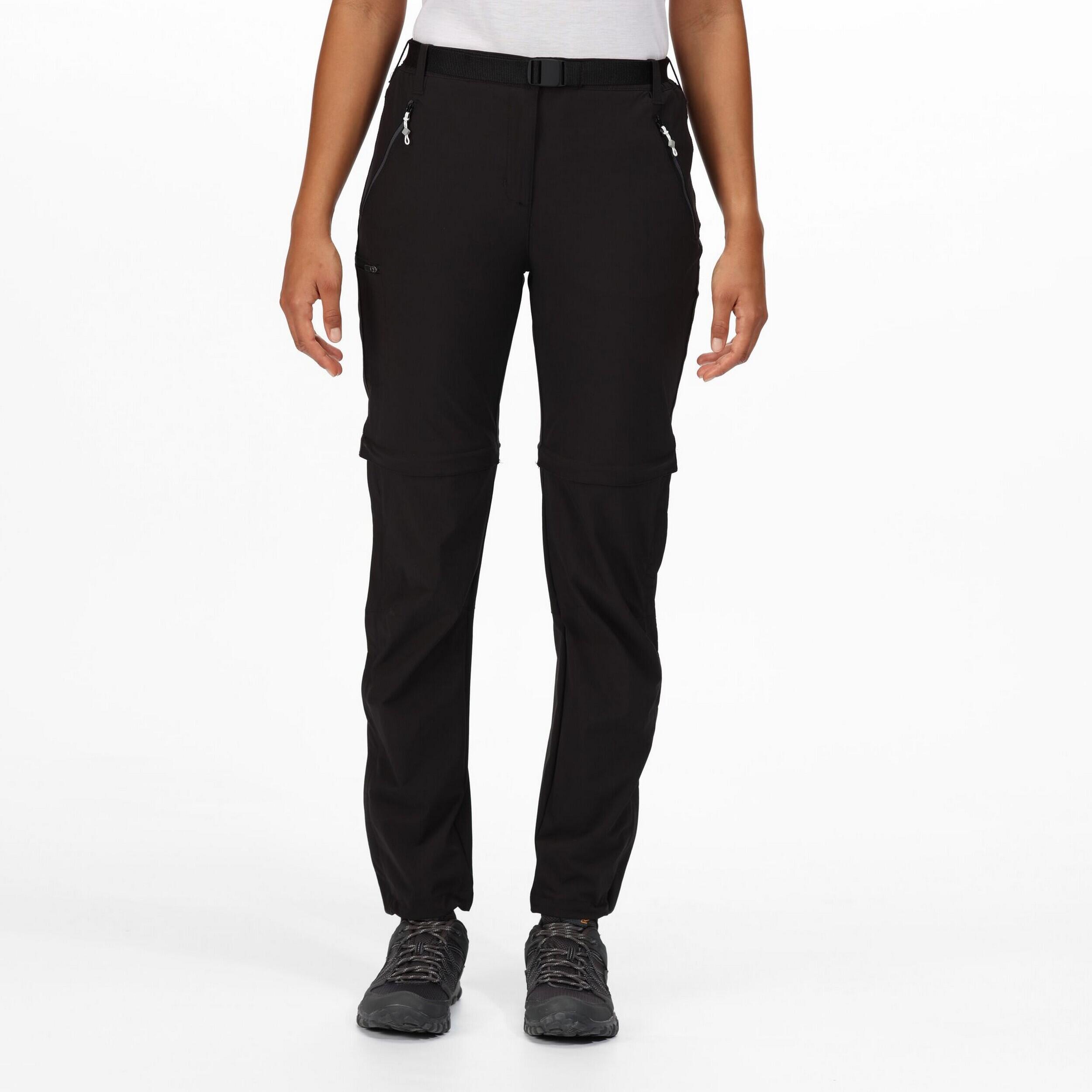 REGATTA Wanderhose Xert Zip Off Wandern/Outdoor/Trekking Damen Black Ohne Atmungsaktiv