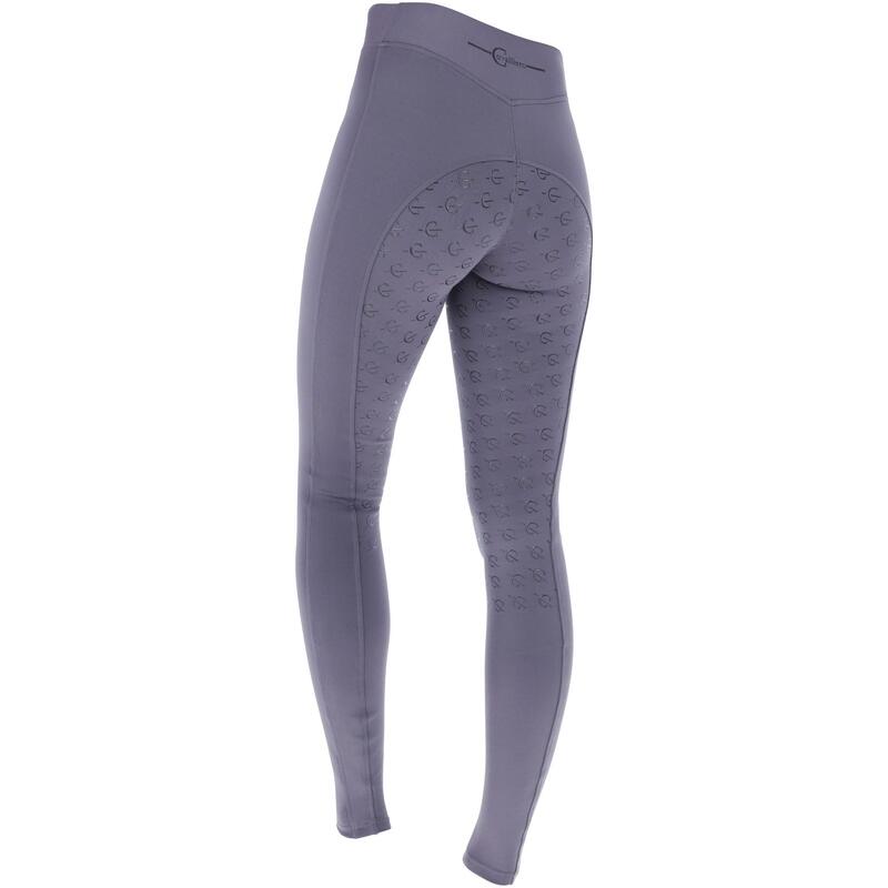 Damen Reitleggings Silikon Vollbesatz CLASSIC STAR graphite