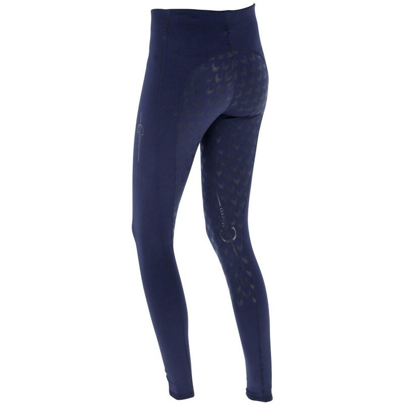 Damen Reitleggings Silikon Vollbesatz EQUONA dunkelblau