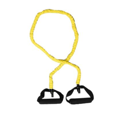 Трубчатый эспандер Matchu Sports Fitness Elastic DeLuxe в хлопковом чехле, 3 kg, Słoneczny żółty