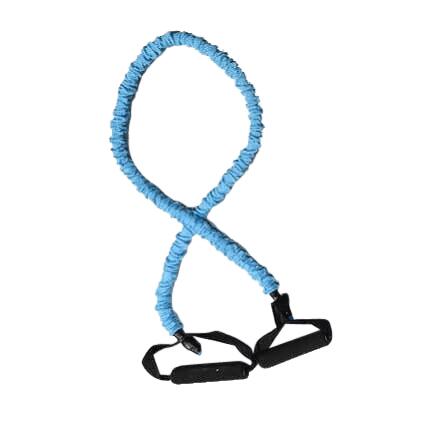Трубчатый эспандер Matchu Sports Fitness Elastic DeLuxe в хлопковом чехле, 3 kg, Słoneczny żółty / 5 kg, Красный флуоресцентный — фото 2