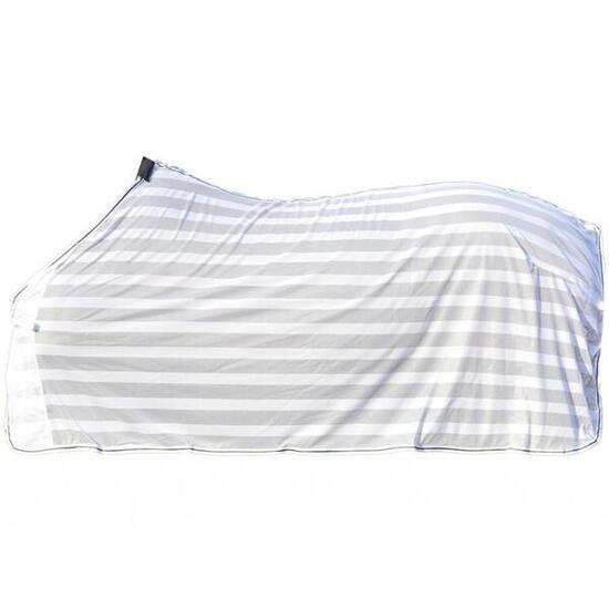 Couverture anti-mouches blanc/bleu
