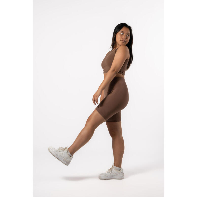 Tampo do tanque 'Body' - Fitness - Mulher - Mocha
