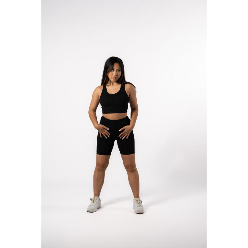 Pantalones cortos de motorista 'Body' Fitness - Mujer - Negro