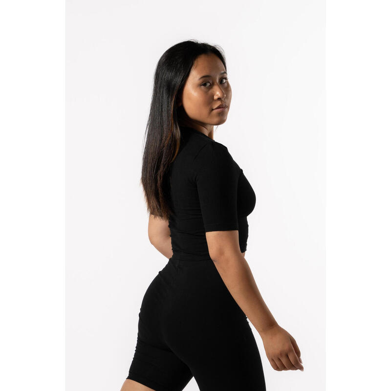 Camiseta ceñida 'Body' - Fitness - Mujer - Negro