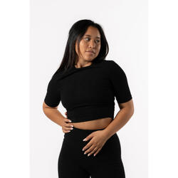 Aansluitende T-Shirt 'Body' - Fitness - Dames - Zwart