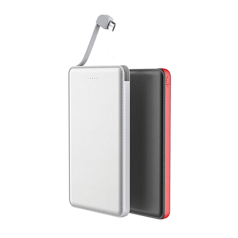 Powerbank Myway 5000 mAh USB 1A cable USB-Micro USB + adaptador Lightning blanco