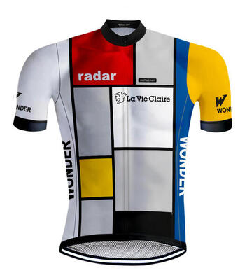 Retro wielershirt la vie claire - redted