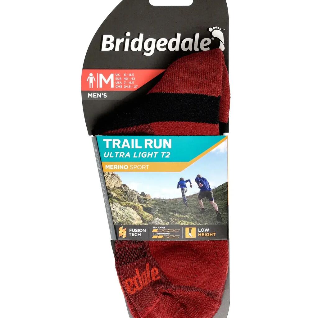 TRAIL RUN Ultralight T2 Merino Sport Low Men's - Red