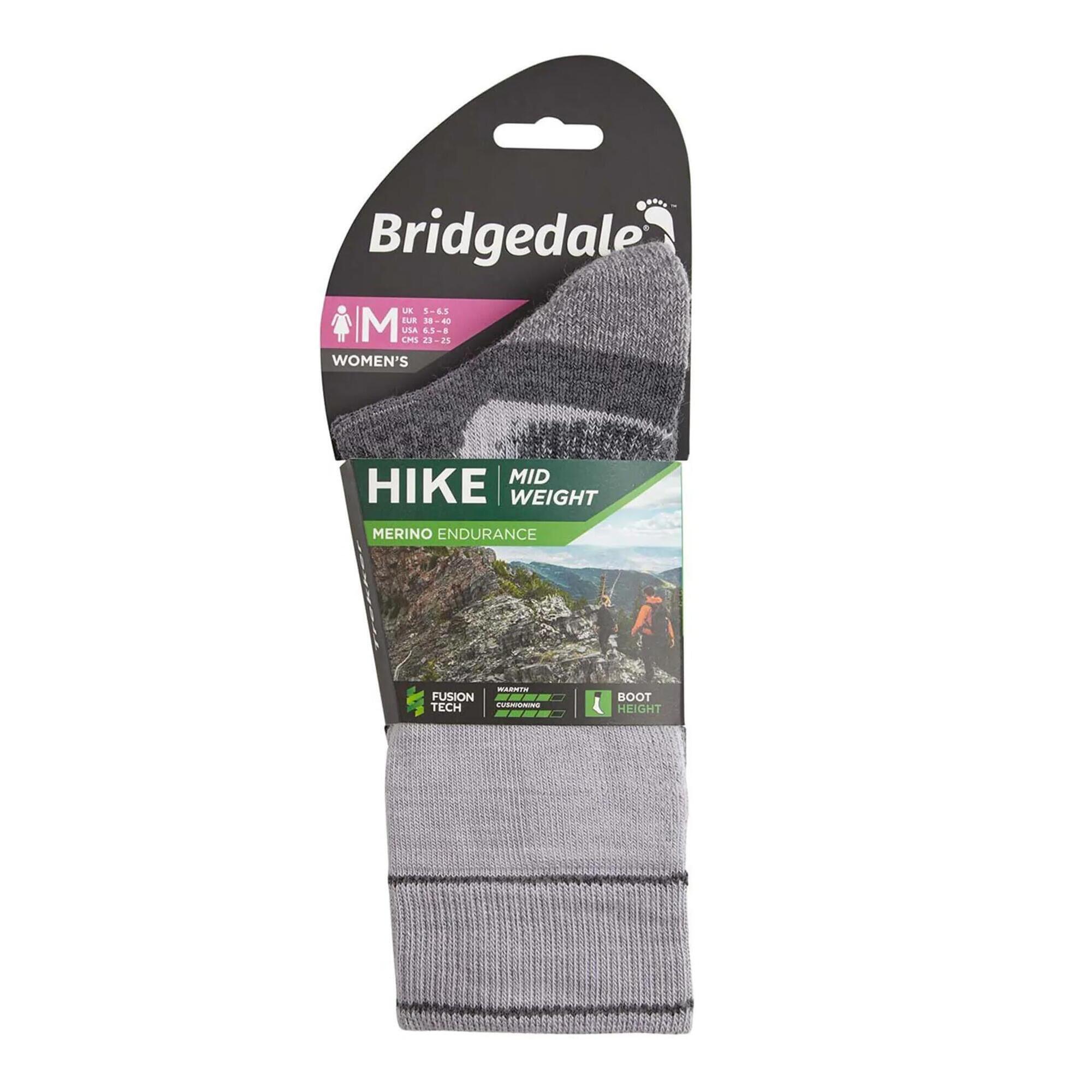 Bridgedale - Bridgedale - Chaussettes De Randonnée En Laine D'Épaisseur Moyenne Pour Femmes - Chaussettes - Gris - 39/42 - Decathlon