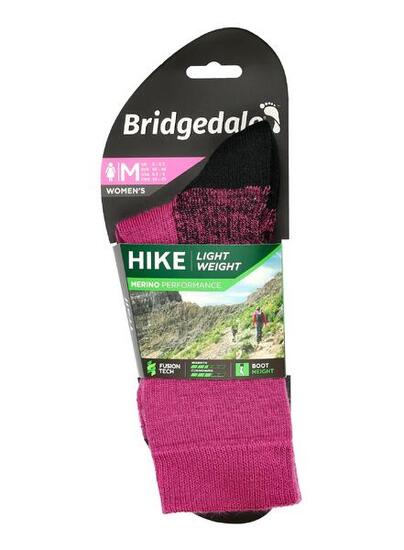 Bridgedale - 1 Paio Calzini Donna Trekking Lana Merino Imbottiti Resistenti