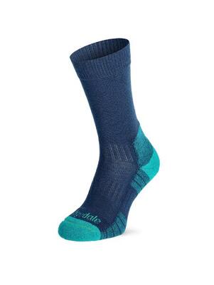 Bridgedale hike lightweight merino crew - denim - dames
