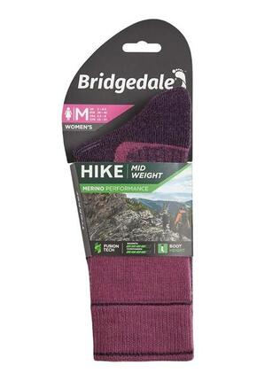 Bridgedale - Chaussettes de randonnée en laine d'épaisseur moyenne pour femmes