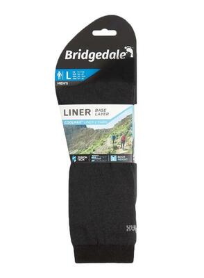 Bridgedale liner coolmax crew 2-pack - zwart - heren. 2 paar