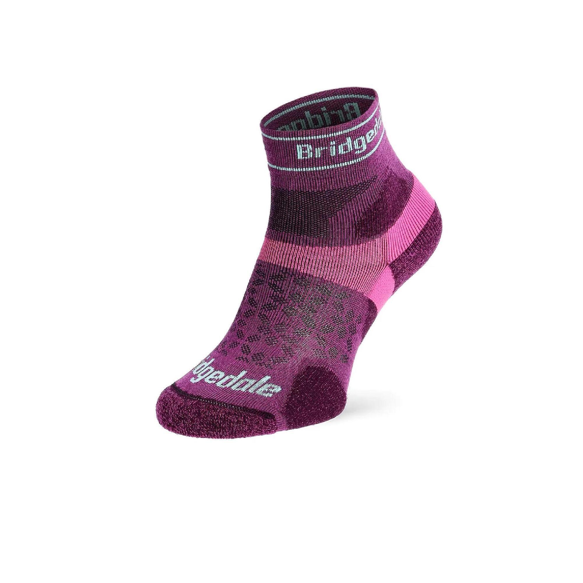 TRAIL RUN Ultralight T2 Merino Sport 3/4 Crew Women's - Damson 1/6